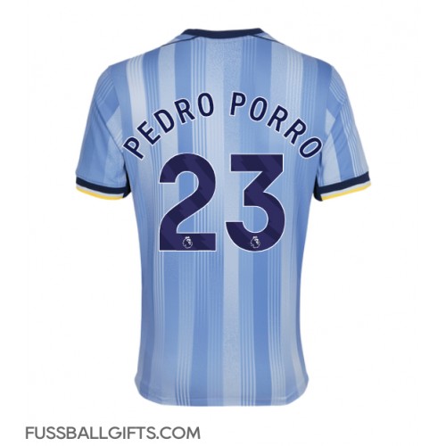 Tottenham Hotspur Pedro Porro #23 Fußballbekleidung Auswärtstrikot 2024-25 Kurzarm